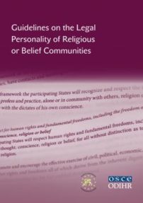 Guidelines on the Legal Personality of Religious or Belief Communities (OSCE)